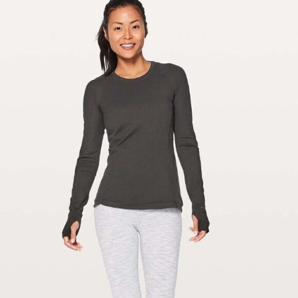 Lululemon Runderful Long Sleeve in Black Size 12 - Picture 1 of 10